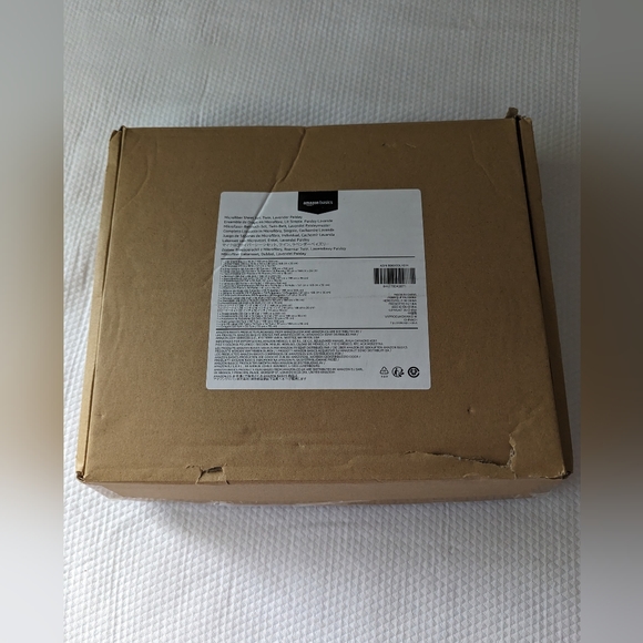 Amazon basics lightweight super soft bed sheet set twin lavender paisley. - Picture 2 of 4